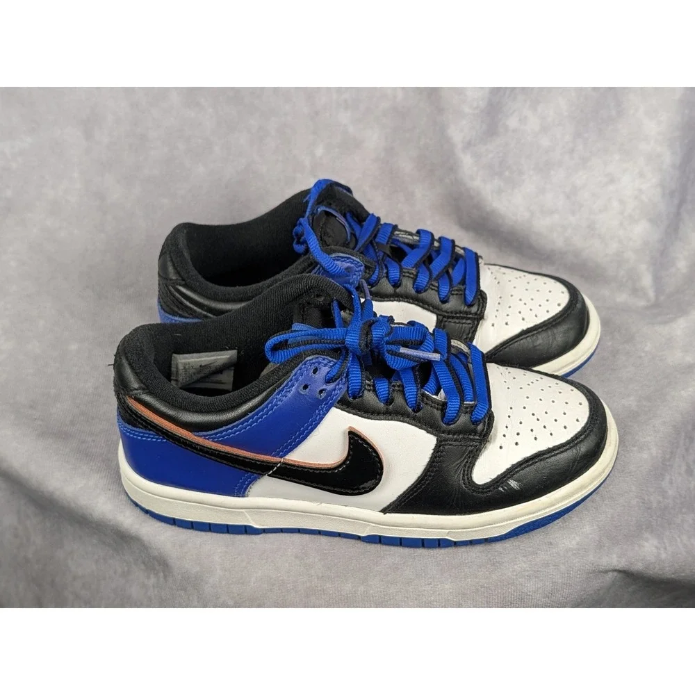 Nike Dunk Low GS Game Royal Black White HF0570-100‎ Kids Size 3.5Y